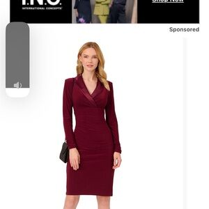 Adrianna Papel burgundy dress